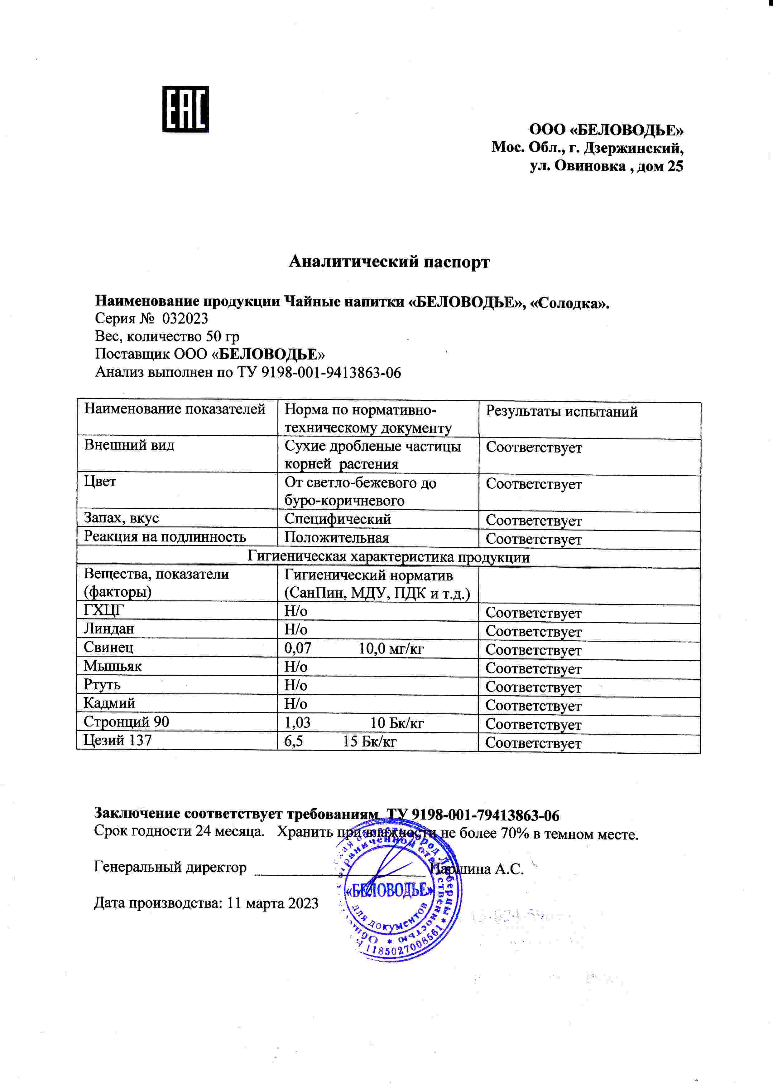 Паспорт №032023